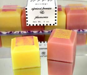 All Natural Handmade Apricot Freesia & Plumeria Diva Soaps