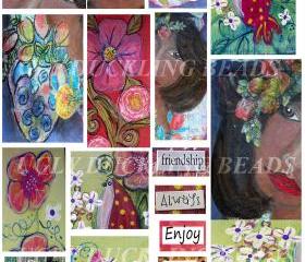 Louisiana Belle- Digital Collage Sheet - Original Art Work- Clip Art Elements- Digital Scrapbooking