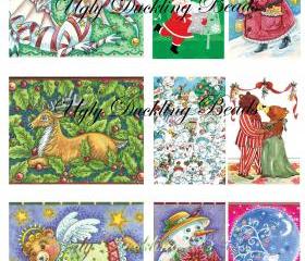Digital Images Collage Sheet - Clip Art Elements- Digital Scrapbooking- "Christmas 2"
