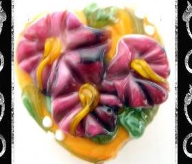 Heart Throb Lampwork Focal- SRA