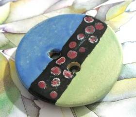 Tribal Treasure Handmade Ceramic Button SRA