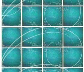 Heavenly Blue 2x2 inch Digital Earring Card Sheet