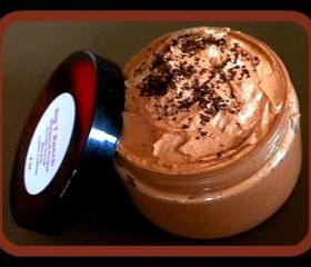 Whipped Soap - Sugar Scrub Soap in a Jar - Mocha Latte Coffee - 4 oz
