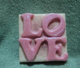 Valentine Soap - I Love Pink Soap - Pink Sugar Scent