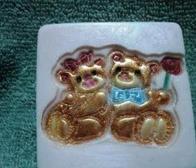 Valentine Soap - Bear Couple - Strawberries and Champagne Scent