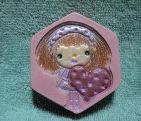 Valentine Soap - I Have a Heart Soap - Butterfly Kisses Scent