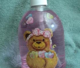 Valentine Soap - Valentine Bear Anti Bacterial Soap Pump - Berries and Cream Scent