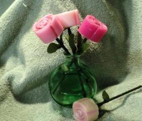 Rose Soap Set - Warm Vanilla Sugar Scent
