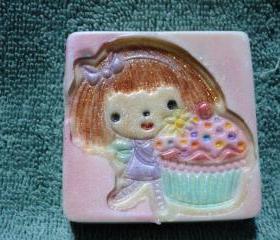Sweet Fairy with Cupcake Soap - Raspberry Cream Cupcake Soap