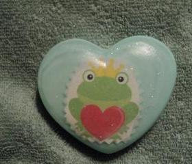 Valentine Soap -Frog Prince Soap - Berries N Cream Scent