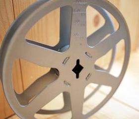 Vintage 16mm Movie Film Reel and Canister