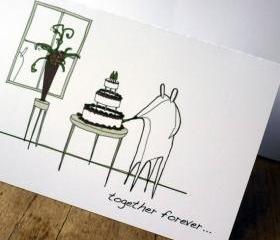 Wedding cake card (Anonymity range)