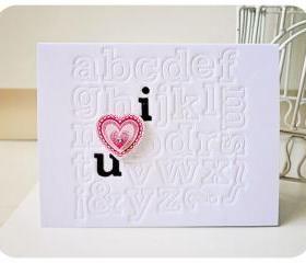 I Heart you card