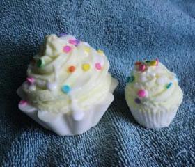 Lemon Pound Cake Cupcake Soap Set