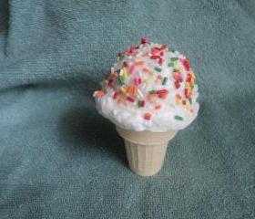 Ice Cream Cone Soap - Vanilla Frosting Scented