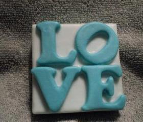 Soap - Teal Love Soap - Berries N Cream Scent