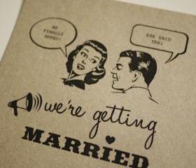 1950's Retro - Wedding Invitation (PRINTABLE)