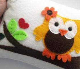 Owl Pillow, cute owl pillow decor A131