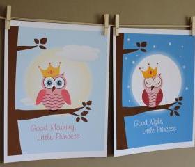 Good Night and Good Morning Little Princess, Two 8x10 Prints