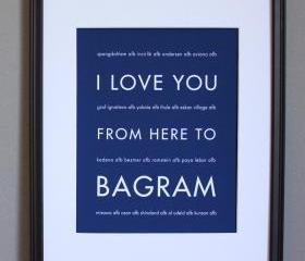 Bagram art print, US Air Force, 8x10