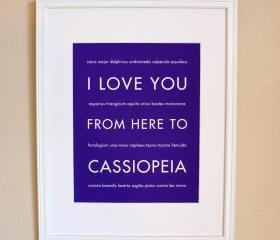 Cassiopeia art print, 8x10