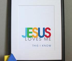 Jesus Loves Me, 8x10