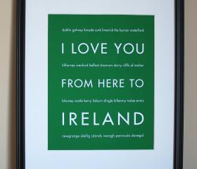 Ireland Art Print, 8x10