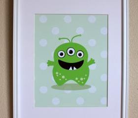 Cute Monster Art, Choose One Little Monster, 8x10