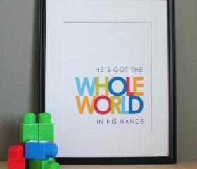 He's Got the Whole World in His Hands, 8x10
