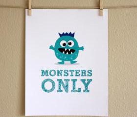 Monsters Only, 8x10