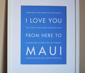 Maui art print, 8x10