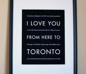 Toronto art print, 8x10
