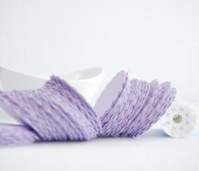 50 scalloped die cut circles (2.0 inches) in Pastel Purple Textured Cardstock Die Cut A76