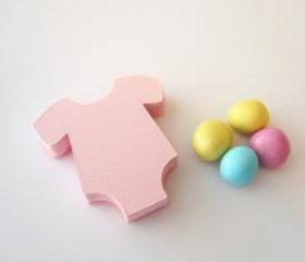 50 Light Pink Onesie (2.2 inches) Textured Cardstock Die Cut A92