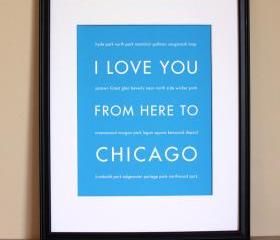 Chicago art print, 8x10