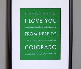 Colorado Art Print, 8x10