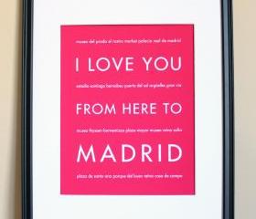Madrid Art Print, 8x10