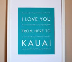Kauai Art Print, 8x10