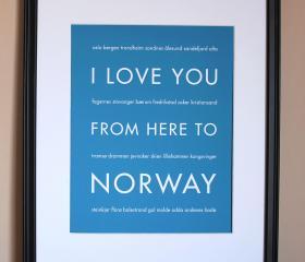 Norway Art Print, 8x10