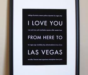 Las Vegas Art Print, 8x10