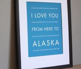Alaska Art Print, 8x10 