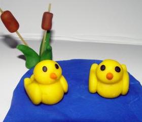 12 Fondant Duck Cupcake Toppers- FALL SALE Save up to 35% off your order (see shop front for details)