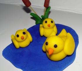 Edible Fondant Duck Cake Topper
