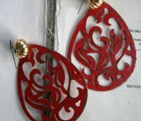 The Ruby Earrings
