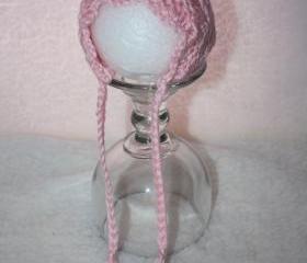 Crochet lace pixie hat
