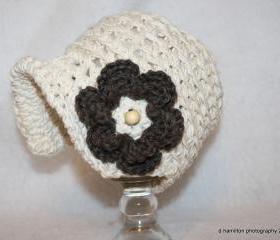 Crochet newsboy hat