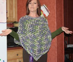 Crochet poncho