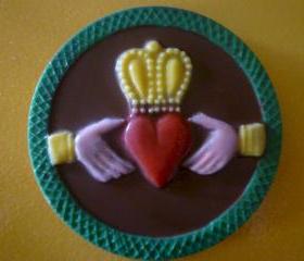 Chocolate Claddagh Wedding/ Anniversary Favor Set of 3