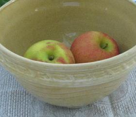 Vintage Primitive Kitchen Bowl 1950s Pottery