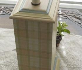 Vintage Hand Painted Mary Hughes Table Lamp Sans Shade
